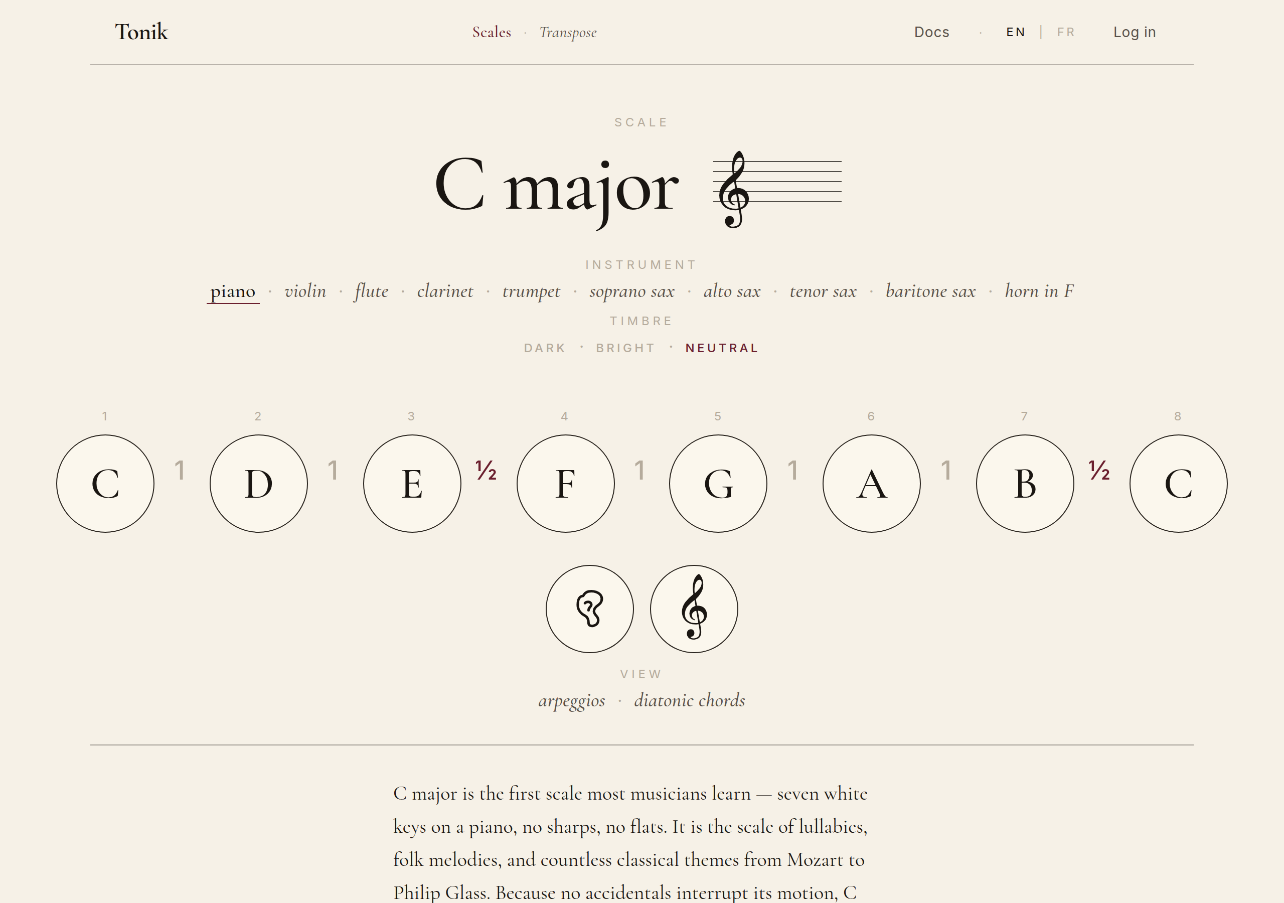 Scale page anatomy
