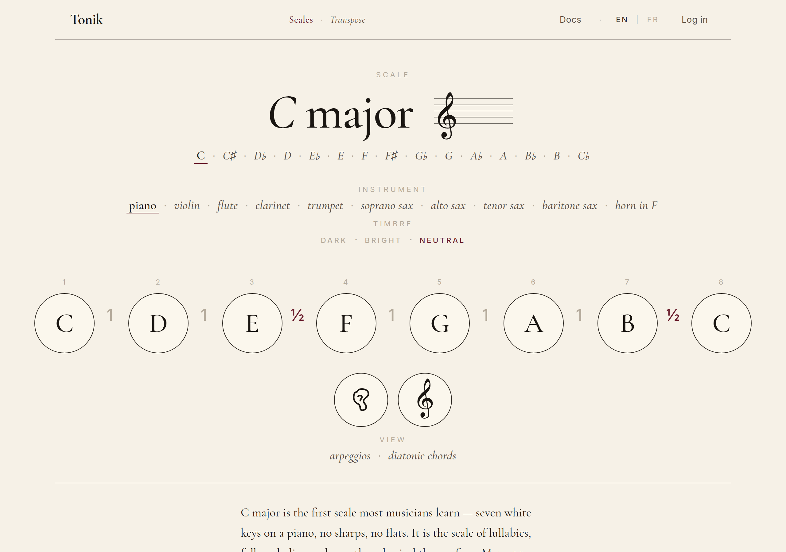 Tonic picker
